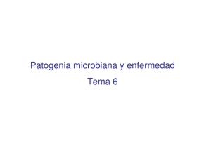 Patogenia microbiana y enfermedad Tema 6
