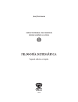 filosofía sistemática - UNM Digital Repository