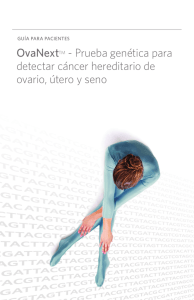Prueba genética para detectar cáncer hereditario