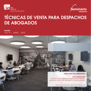 Técnicas de VenTa para despachos de abogados