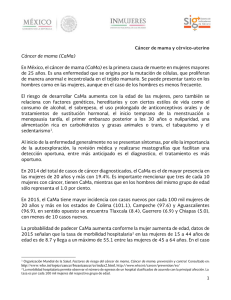 Cáncer de mama y cérvico uterino