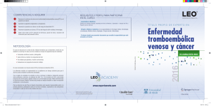 Enfermedad tromboembólica venosa y cáncer