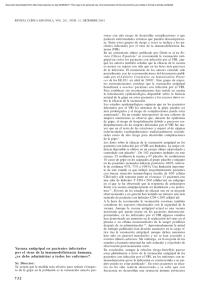 Vacuna antigripal en pacientes infectados por el virus de la