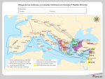 Mapa de las ordenes y cruzadas militares en Europa Y Medio Oriente