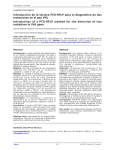 Introducción de la técnica PCR-RFLP para el diagnóstico