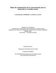 Mapa de competencias de la comunicación para el desarrollo y el