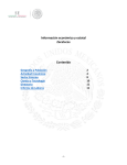 Información económica y estatal Zacatecas Contenido