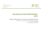 VIGILANCIA DE VIRUS RESPIRATORIOS 2016 VIGILANCIA DE