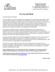 El virus del Ébola - Fulton County Schools
