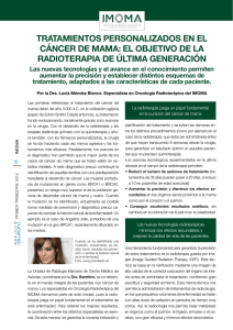 tratamientos personalizados en el cáncer de mama