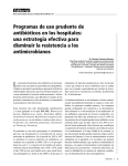 Programas de uso prudente de antibióticos en los