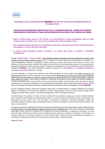 Oncólogos españoles identifican en la oxigenación del tumor un