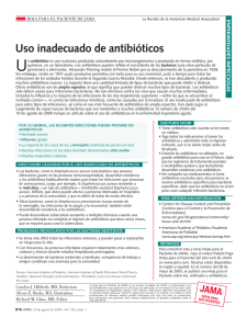 Uso inadecuado de antibióticos