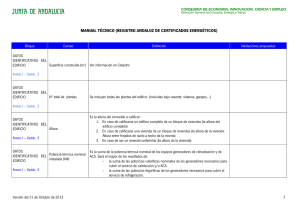 Manual del Registro Andaluz de Certificados Energéticos. Octubre