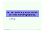 UD.-8. Análisis y estructura de sistemas microprogramables. UD.