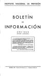 Índice del Boletín de Información de 1943