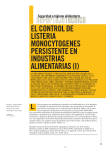 el control de listeria monocytogenes persistente en