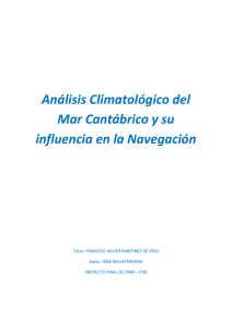 Análisis Climatológico del Mar Cantábrico y su
