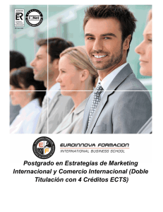 Postgrado en Estrategias de Marketing Internacional y Comercio