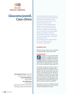 Glaucoma juvenil. Caso clínico