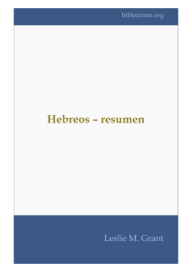 Hebreos – resumen