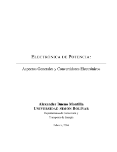 Electrónica de Potencia: Aspectos Generales y