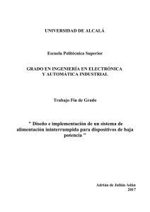 " Diseño e implementación de un sistema de alimentación