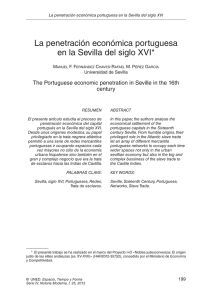 La penetración económica portuguesa en la Sevilla del siglo XVI*
