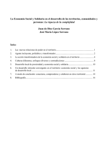 La Economía Social y Solidaria en el desarrollo de los territorios