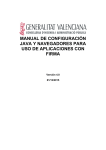 Manual de configuración de Java y navegadores para uso de