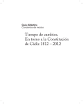 Tiempo de cambios. En torno a la Constitución de Cádiz 1812 – 2012