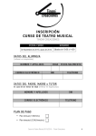 inscripción curso de teatro musical