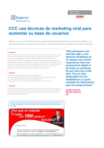 CCC usa técnicas de marketing viral para aumentar su