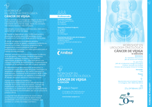 Tríptic 21x10cm VI Workshop urologia oncologica
