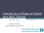 Creación de un Plugin en Python para QGIS. Tutorial