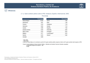 Resultados y Calidad del Sistema Sanitario Público de Andalucía