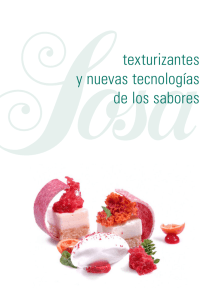 texturizantes y nuevas tecnologías de los sabores