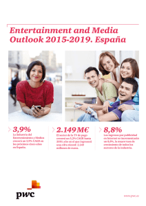 Entertainment and Media Outlook 2015-2019. España