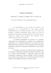 Cerebro y Conducta - Facultad de Ciencias Exactas y Naturales