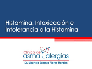 Histamina, Intoxicación e Intolerancia a la