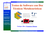 E. Alba, F. Chicano, S. Janson, Testeo de Software con dos