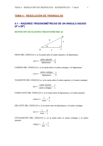 Resolucion de triangulos