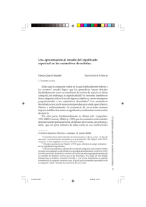 Una aproximación al estudio del significado aspectual en