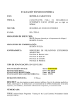 EVALUACIÓN TÉCNICO ECONÓMICA PAÍS