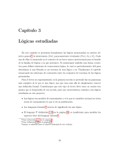 Capítulo 3. Lógicas Estudiadas (archivo pdf, 492 kb)