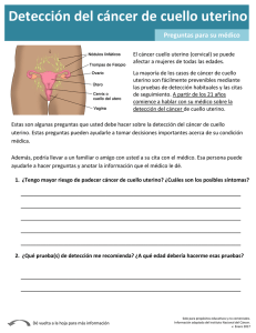 Detección del cáncer cervical