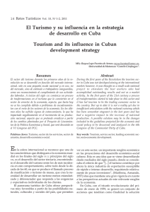 El Turismo y su influencia en la estrategia de desarrollo en Cuba