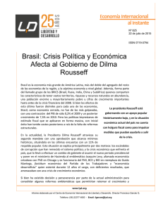 Crisis Política y Económica Afecta al Gobierno de Dilma Rousseff