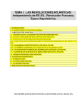 TEMA I. LAS REVOLUCIONES ATLÁNTICAS