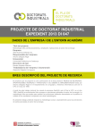 projecte de doctorat industrial expedient 2013 di 047